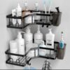 L Corner Wall Hanging Bathroom Organizer Rack